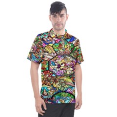 Character Disney Stained Men s Polo Tee by artworkshop