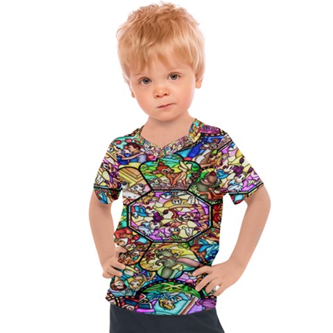 Character Disney Stained Kids  Sports Tee by artworkshop