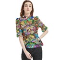 Character Disney Stained Frill Neck Blouse View1