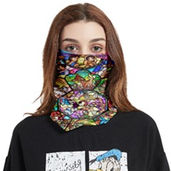 Character Disney Stained Face Covering Bandana (two Sides) by artworkshop