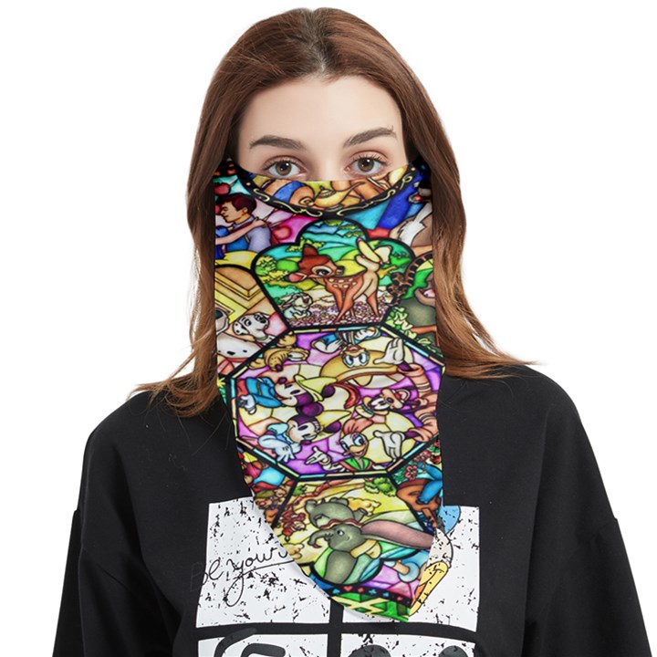 Character Disney Stained Face Covering Bandana (Triangle)