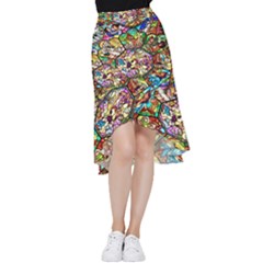 Character Disney Stained Frill Hi Low Chiffon Skirt by artworkshop