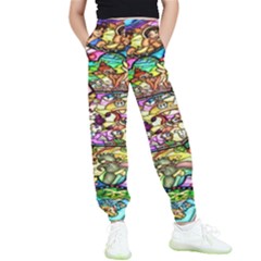 Character Disney Stained Kids  Elastic Waist Pants by artworkshop