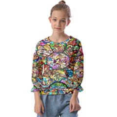 Character Disney Stained Kids  Cuff Sleeve Top