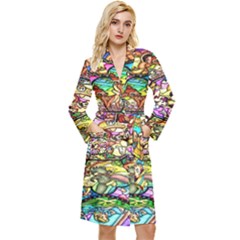 Character Disney Stained Long Sleeve Velour Robe