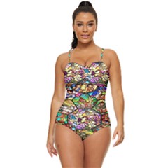 Character Disney Stained Retro Full Coverage Swimsuit