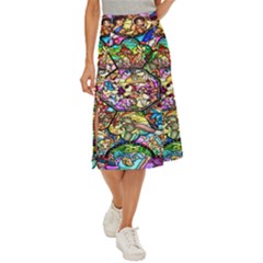 Character Disney Stained Midi Panel Skirt