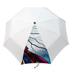 Anna Disney Frozen Stained Glass Folding Umbrellas by artworkshop