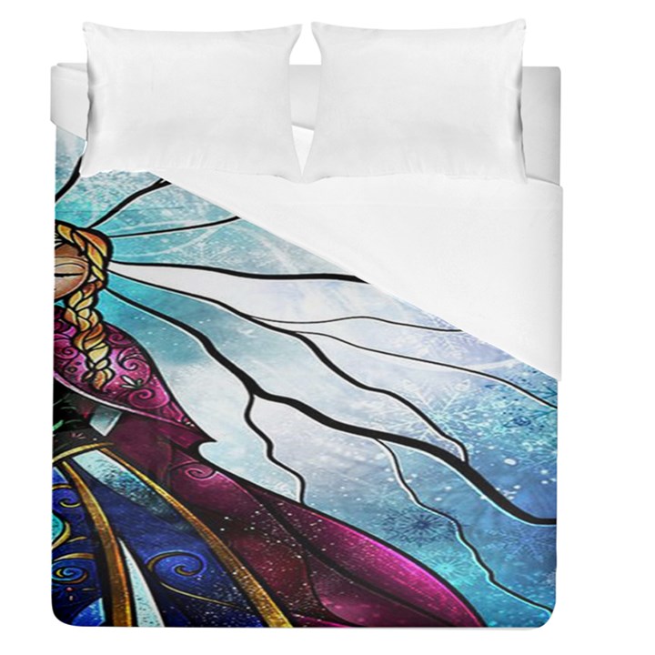 Anna Disney Frozen Stained Glass Duvet Cover (Queen Size)