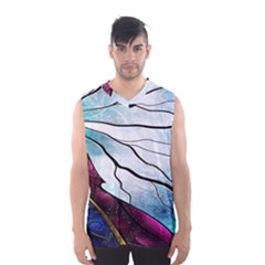 Anna Disney Frozen Stained Glass Men s Basketball Tank Top by artworkshop