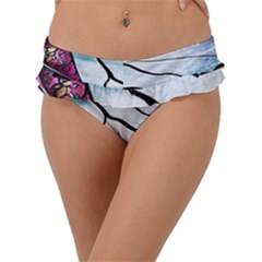 Anna Disney Frozen Stained Glass Frill Bikini Bottom by artworkshop