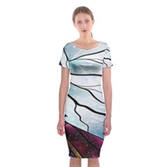 Anna Disney Frozen Stained Glass Classic Short Sleeve Midi Dress by artworkshop