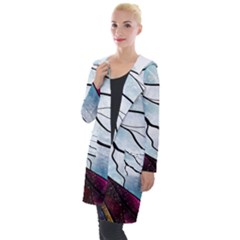 Anna Disney Frozen Stained Glass Hooded Pocket Cardigan by artworkshop