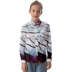 Anna Disney Frozen Stained Glass Kids  Long Sleeve Shirt