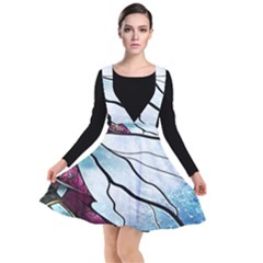 Anna Disney Frozen Stained Glass Plunge Pinafore Dress by artworkshop