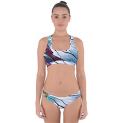 Anna Disney Frozen Stained Glass Cross Back Hipster Bikini Set by artworkshop