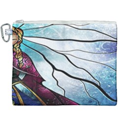 Anna Disney Frozen Stained Glass Canvas Cosmetic Bag (xxxl) by artworkshop