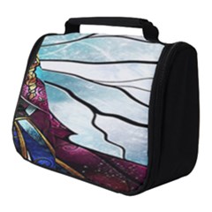 Anna Disney Frozen Stained Glass Full Print Travel Pouch (small) by artworkshop