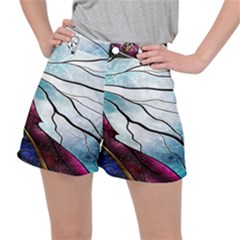 Anna Disney Frozen Stained Glass Ripstop Shorts by artworkshop