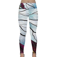 Anna Disney Frozen Stained Glass Lightweight Velour Classic Yoga Leggings by artworkshop