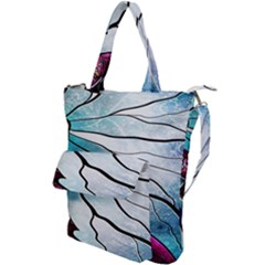 Anna Disney Frozen Stained Glass Shoulder Tote Bag by artworkshop