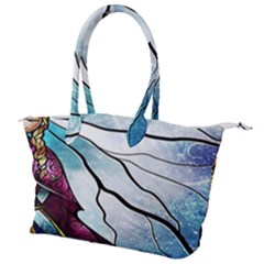 Anna Disney Frozen Stained Glass Canvas Shoulder Bag by artworkshop