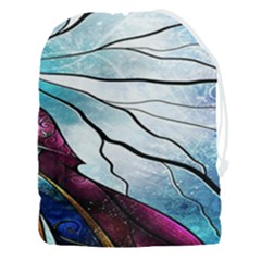 Anna Disney Frozen Stained Glass Drawstring Pouch (3xl) by artworkshop