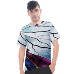 Anna Disney Frozen Stained Glass Men s Sport Top by artworkshop