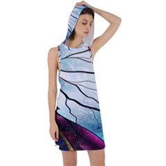 Anna Disney Frozen Stained Glass Racer Back Hoodie Dress by artworkshop