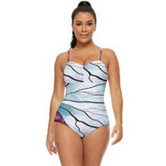 Anna Disney Frozen Stained Glass Retro Full Coverage Swimsuit