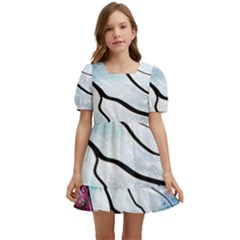 Anna Disney Frozen Stained Glass Kids  Short Sleeve Dolly Dress