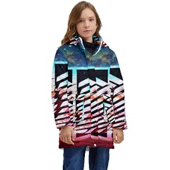 Attack On Titan Shingeki Galaxy Kid s Hooded Longline Puffer Jacket by artworkshop