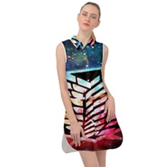 Attack On Titan Shingeki Galaxy Sleeveless Shirt Dress by artworkshop