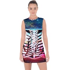 Attack On Titan Shingeki Galaxy Lace Up Front Bodycon Dress by artworkshop