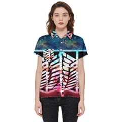 Attack On Titan Shingeki Galaxy Short Sleeve Pocket Shirt by artworkshop