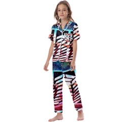 Attack On Titan Shingeki Galaxy Kids  Satin Short Sleeve Pajamas Set by artworkshop