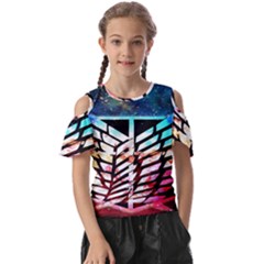 Attack On Titan Shingeki Galaxy Kids  Butterfly Cutout Tee