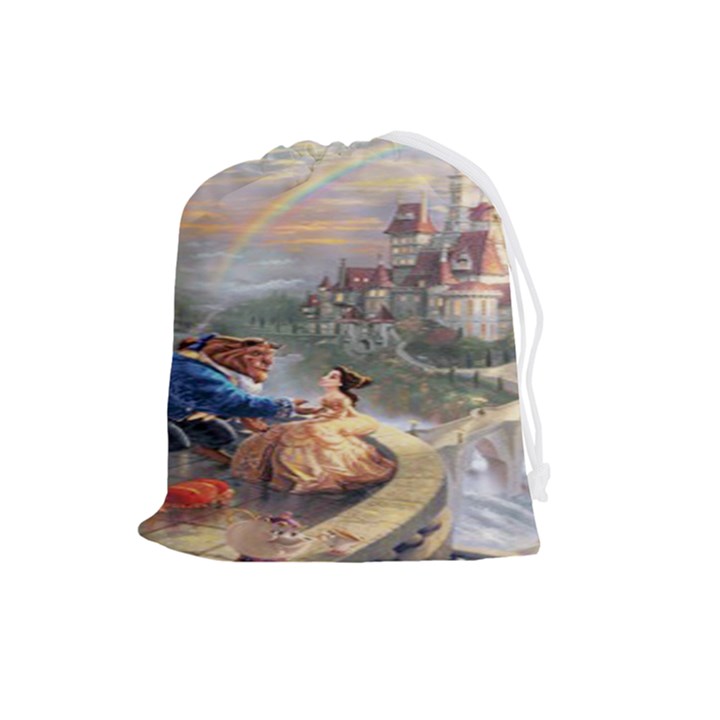 Beauty And The Beast Castle Drawstring Pouch (Large)