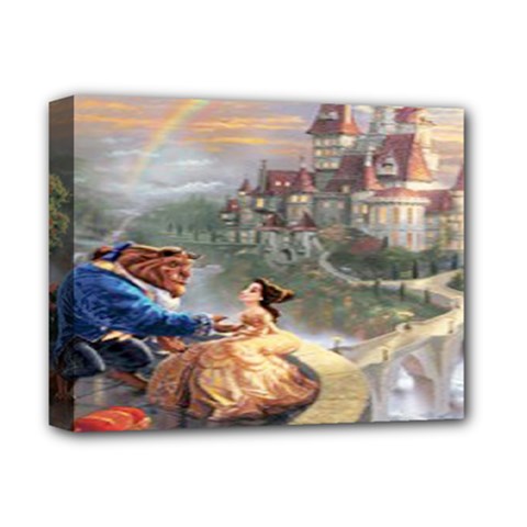 Beauty And The Beast Castle Deluxe Canvas 14  X 11  (stretched) by artworkshop