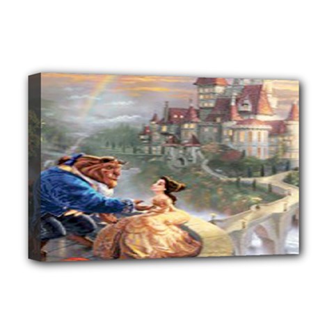 Beauty And The Beast Castle Deluxe Canvas 18  X 12  (stretched) by artworkshop