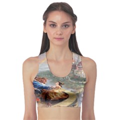 Beauty And The Beast Castle Sports Bra by artworkshop