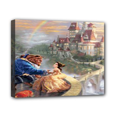 Beauty And The Beast Castle Canvas 10  X 8  (stretched) by artworkshop