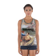 Beauty And The Beast Castle Sport Tank Top  by artworkshop