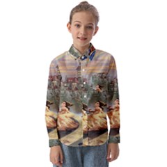 Beauty And The Beast Castle Kids  Long Sleeve Shirt