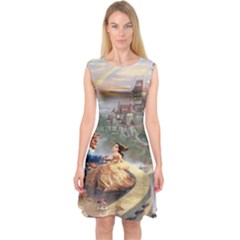 Beauty And The Beast Castle Capsleeve Midi Dress by artworkshop