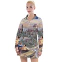 Beauty And The Beast Castle Women s Long Sleeve Casual Dress View1