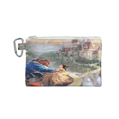 Beauty And The Beast Castle Canvas Cosmetic Bag (small) by artworkshop