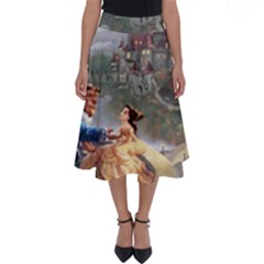 Beauty And The Beast Castle Perfect Length Midi Skirt by artworkshop