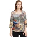 Beauty And The Beast Castle Chiffon Quarter Sleeve Blouse View1