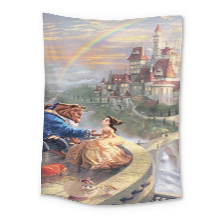 Beauty And The Beast Castle Medium Tapestry